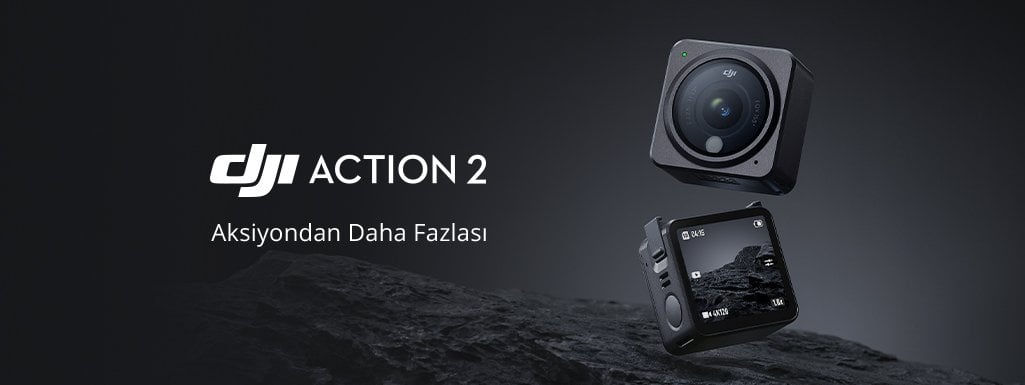 DJI Action 2 Dual Screen Combo - 128 GB SD KART HEDİYELİ