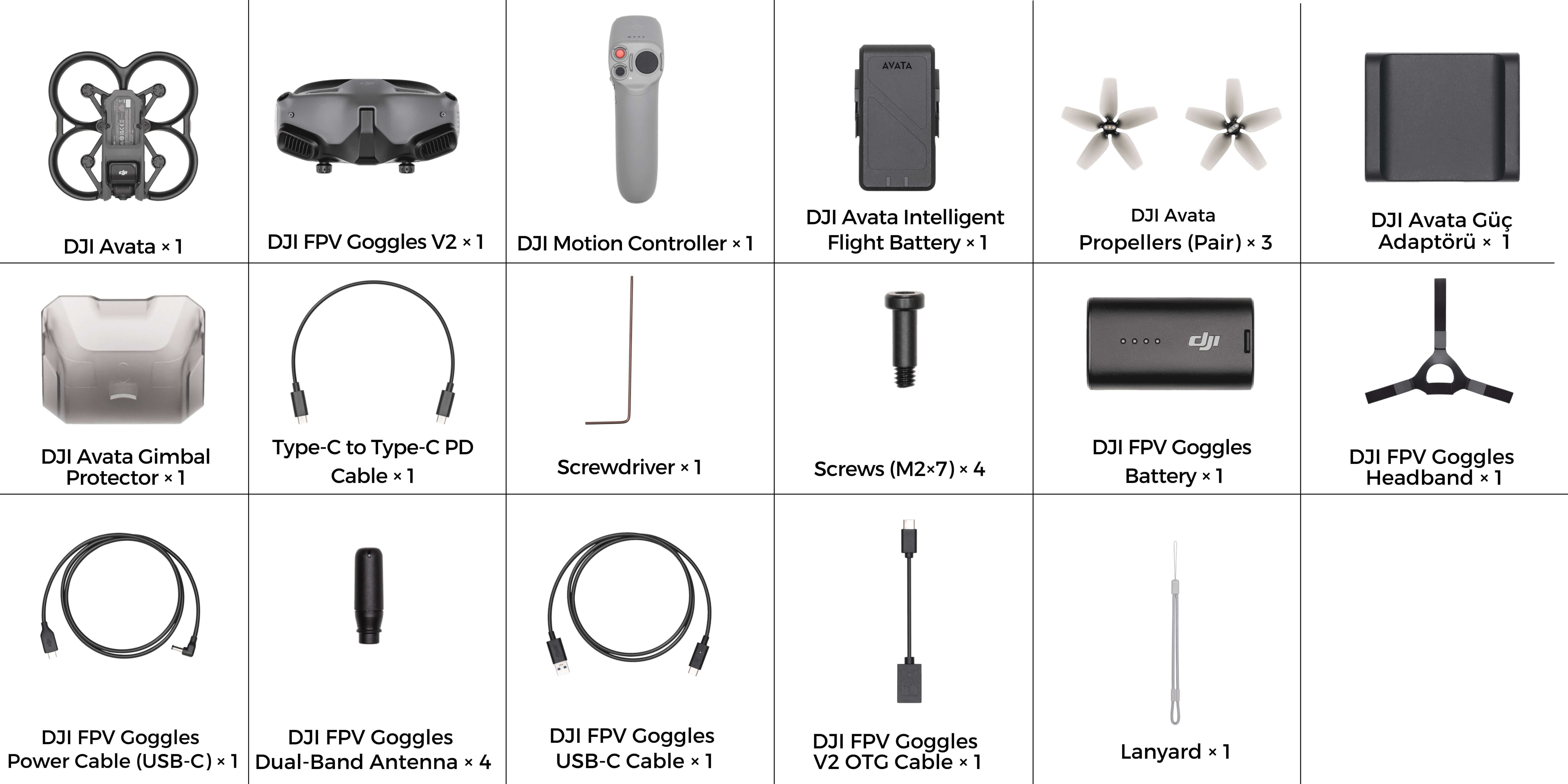 DJI Avata Fly Smart Combo - 128 GB SD KART HEDİYELİ