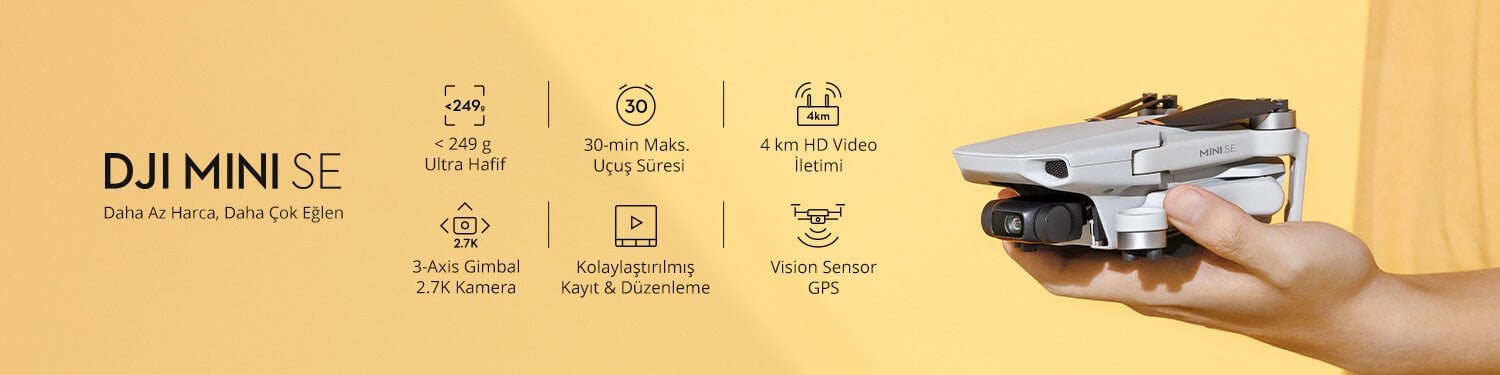 DJI Mini SE Fly More Combo - 128 GB SD KART HEDİYELİ