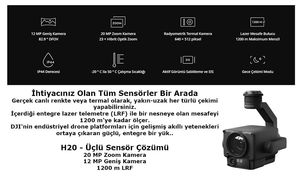 DJI Zenmuse H20T (Termal Kameralı)