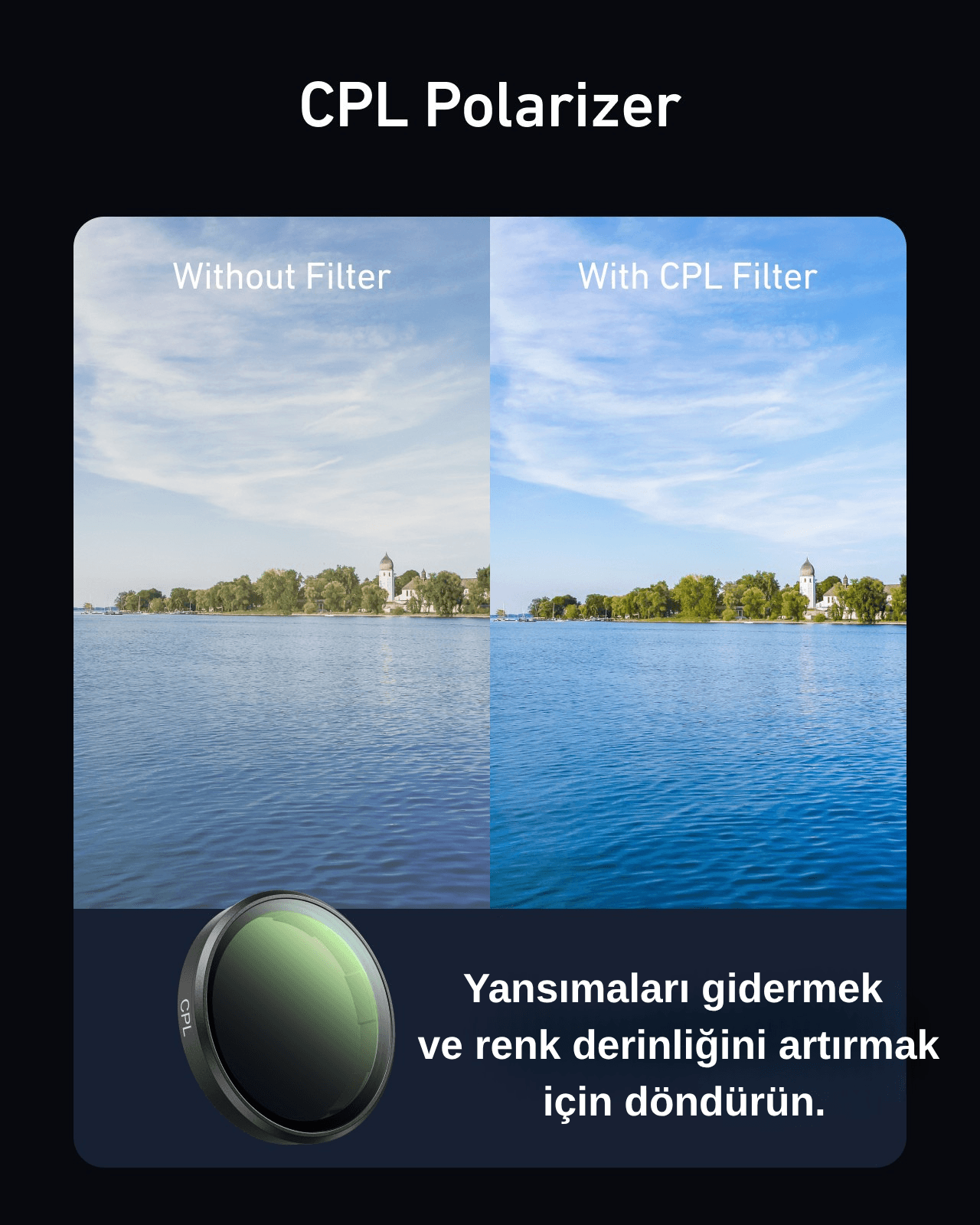 Osmo Action 6 için CPL Filtre